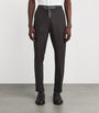 Marco Pescarolo Wool Micro-Check Drawstring Trousers