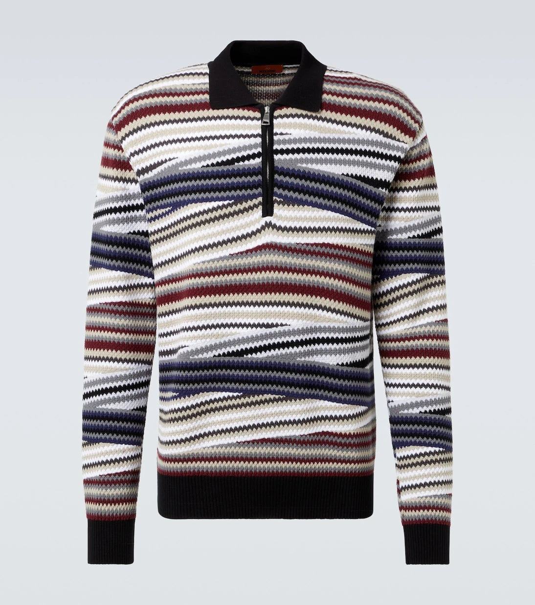 Missoni - Zigzag cotton polo sweater