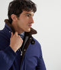 Brunello Cucinelli Blue Down-Filled Bomber Jacket