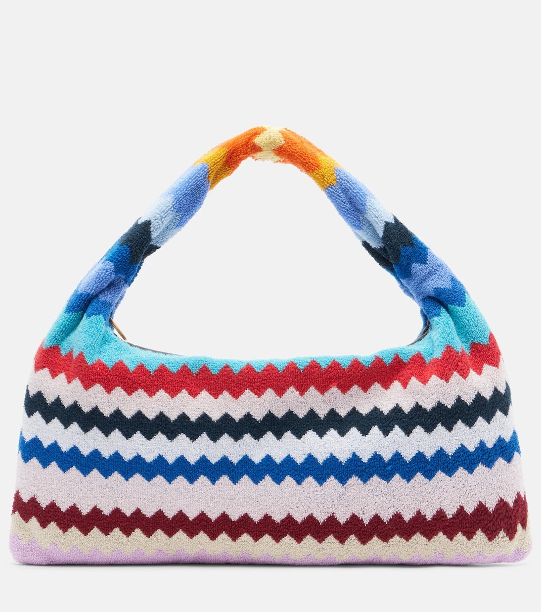 Missoni - Zigzag cotton terry top-handle bag