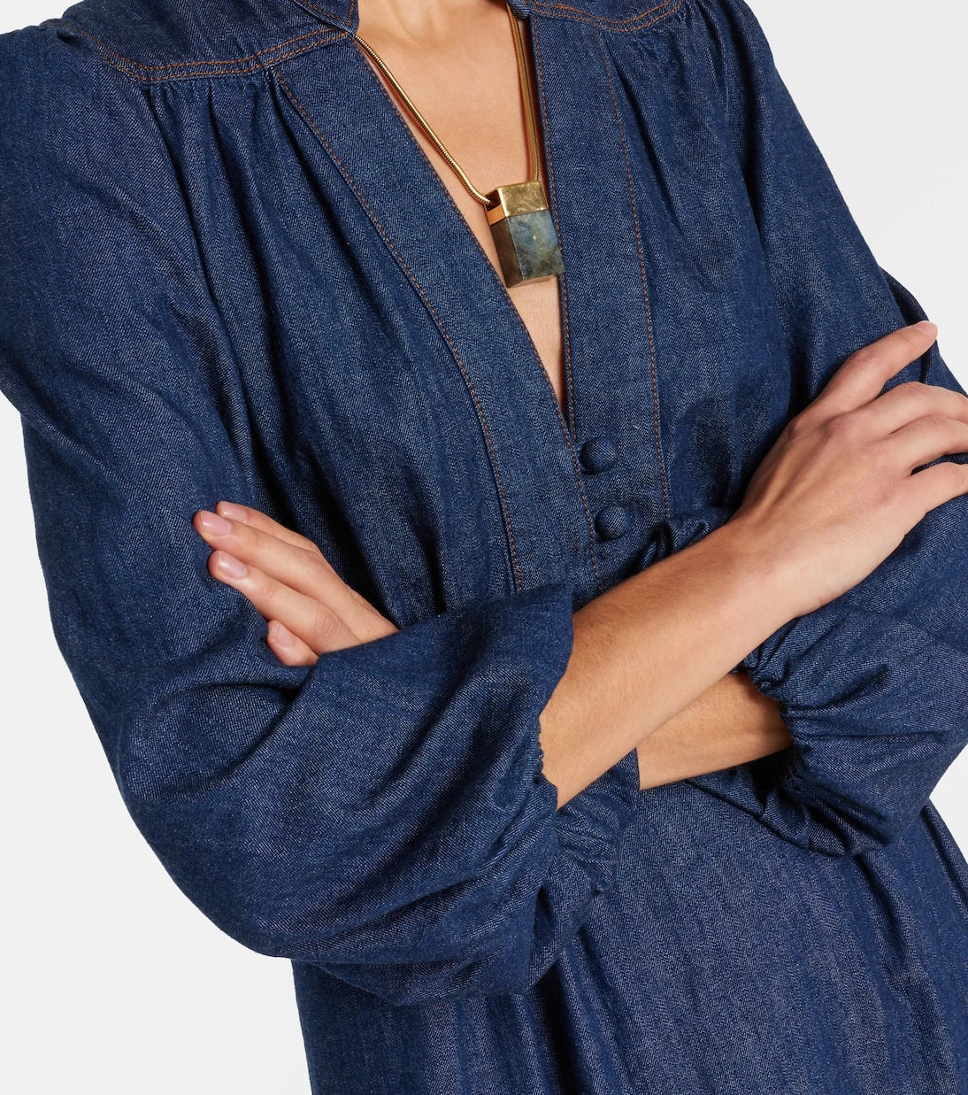 Zimmermann - Awaken denim midi dress