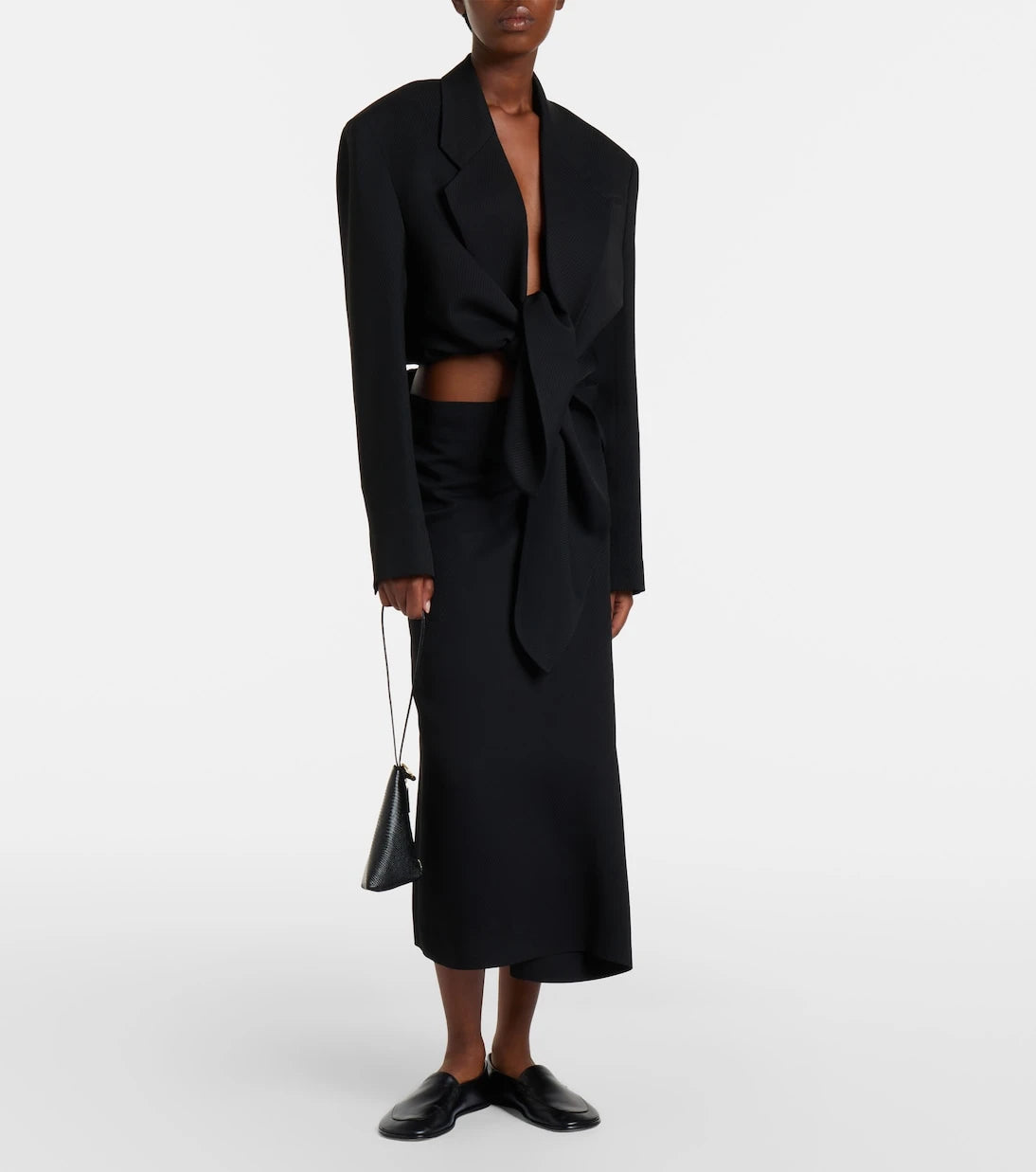Calvin Klein Collection - Hallie striped midi skirt