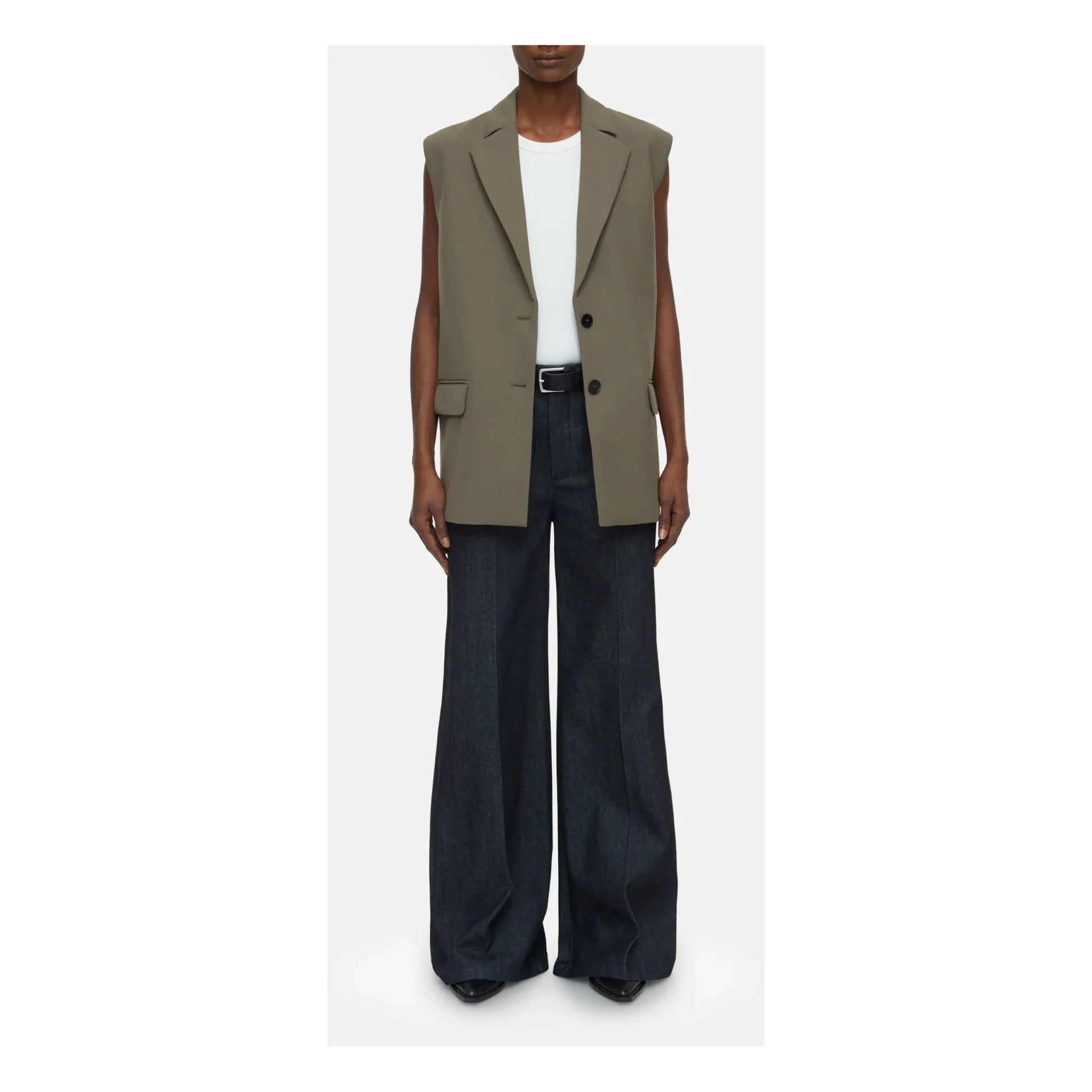Closed - Sleeveless blazer | Khaki