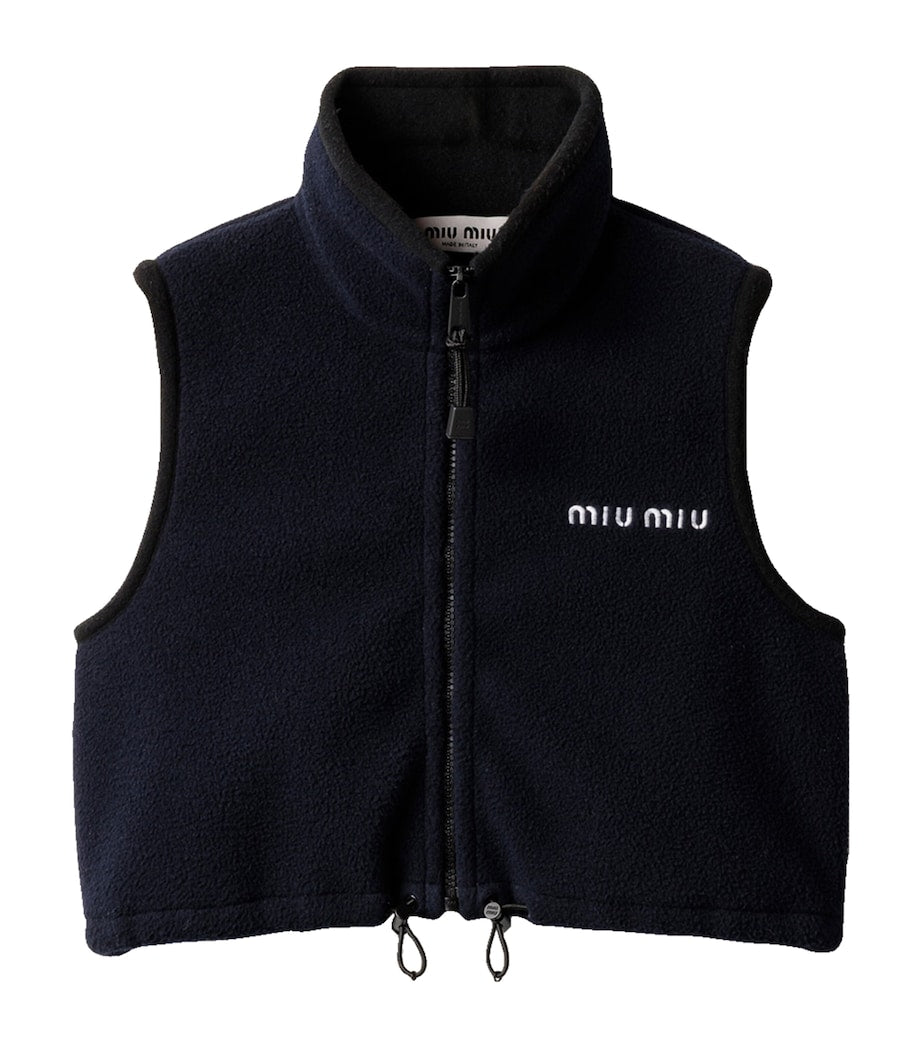 Blue Fleece Logo Gilet