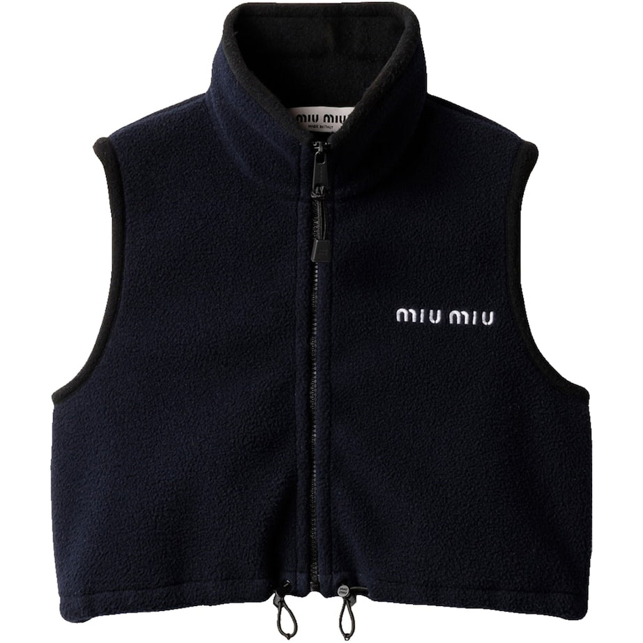 Blue Fleece Logo Gilet
