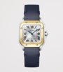 Small Yellow Gold and Steel Santos de Cartier Watch 34.5mm