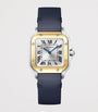 Small Yellow Gold and Steel Santos de Cartier Watch 34.5mm