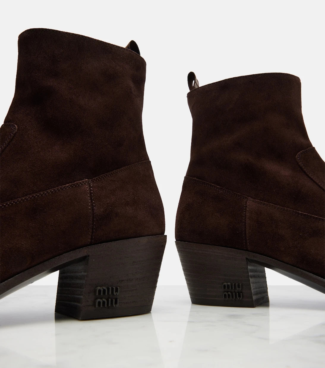 Miu Miu - Suede ankle boots