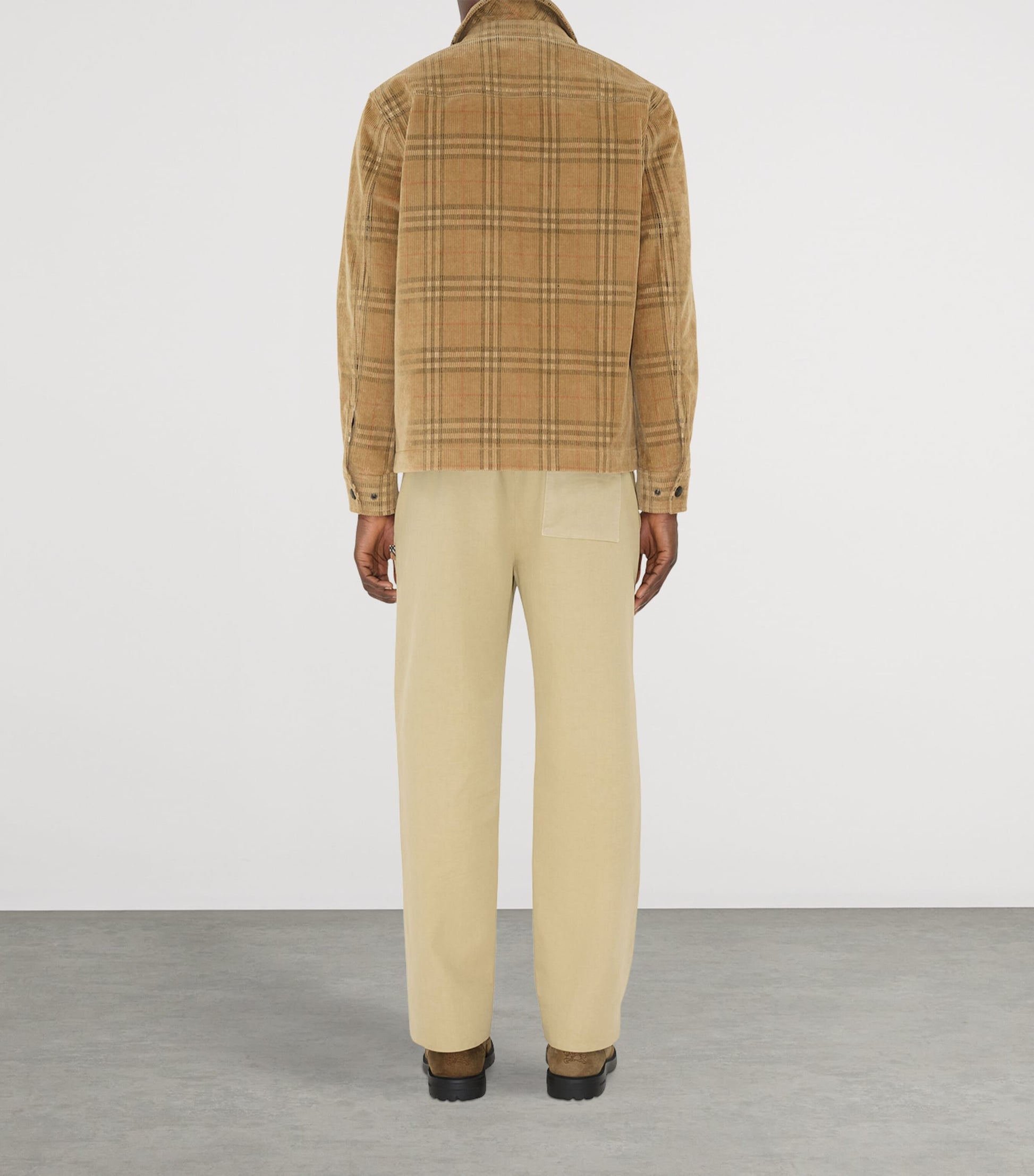 Burberry Beige Corduroy Check Overshirt
