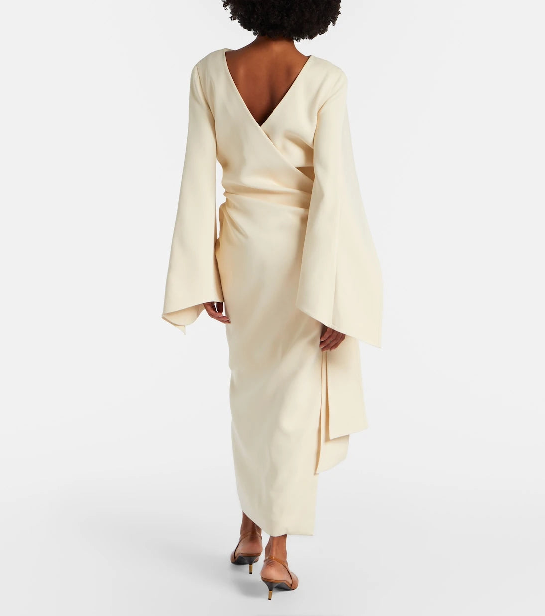 Khaite - Draped crêpe maxi dress
