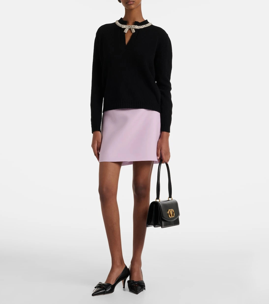Valentino - Sequined virgin wool sweater