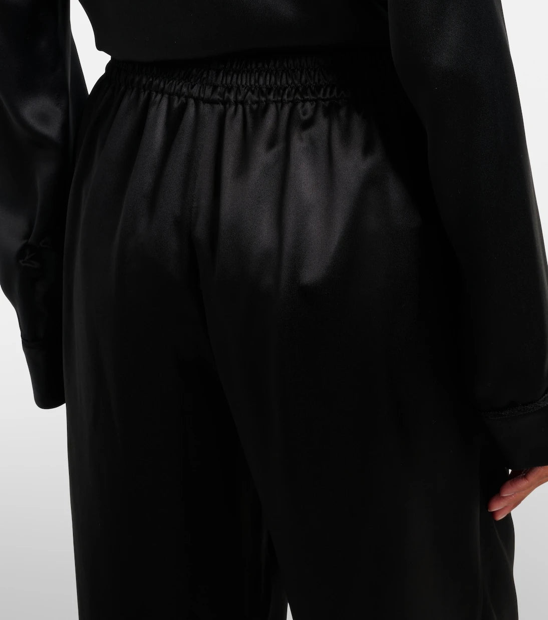 Saint Laurent - Silk satin straight pants