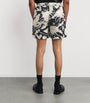 AMIRI Silk Floral Print Shorts