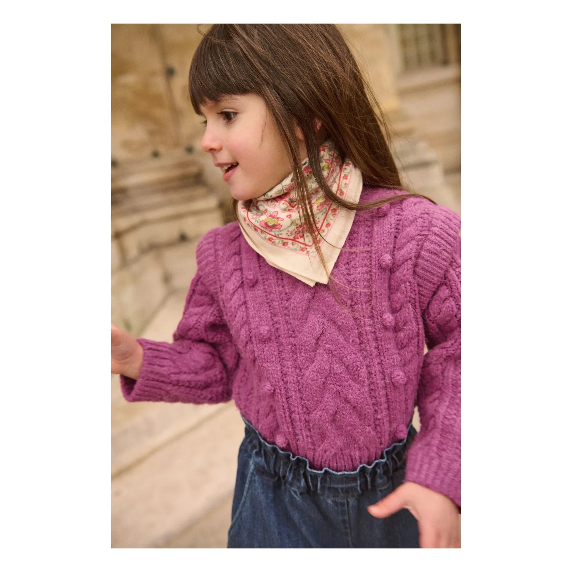 Louise Misha - Anikalia Wool Cable Sweater | Framboise