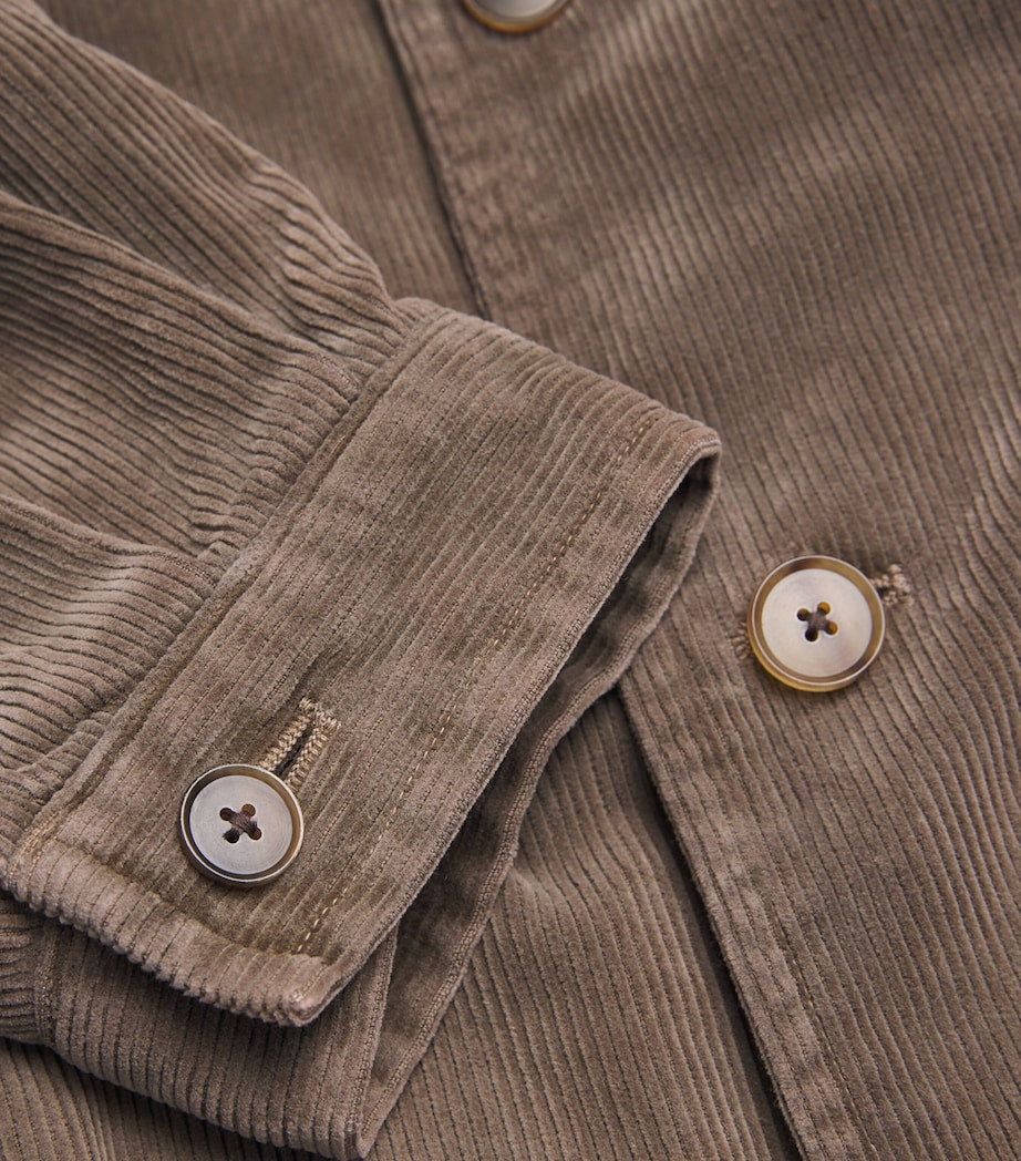 Green Cotton Corduroy Jacket