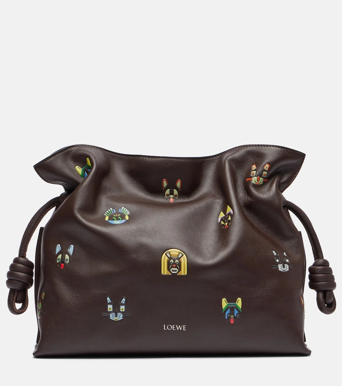Loewe - حقيبة كلاتش فلامنكو متوسطة الحجم بتعاون مع لويس واين