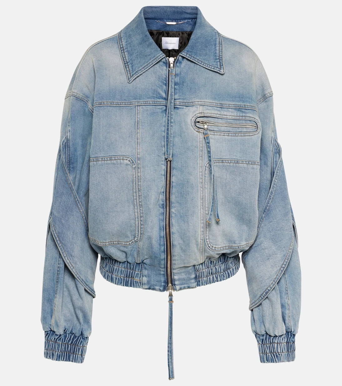 Blumarine - Denim bomber jacket