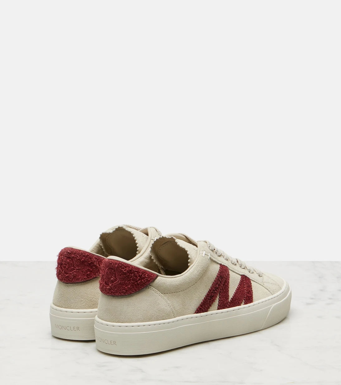 Moncler - Monaco2 suede sneakers