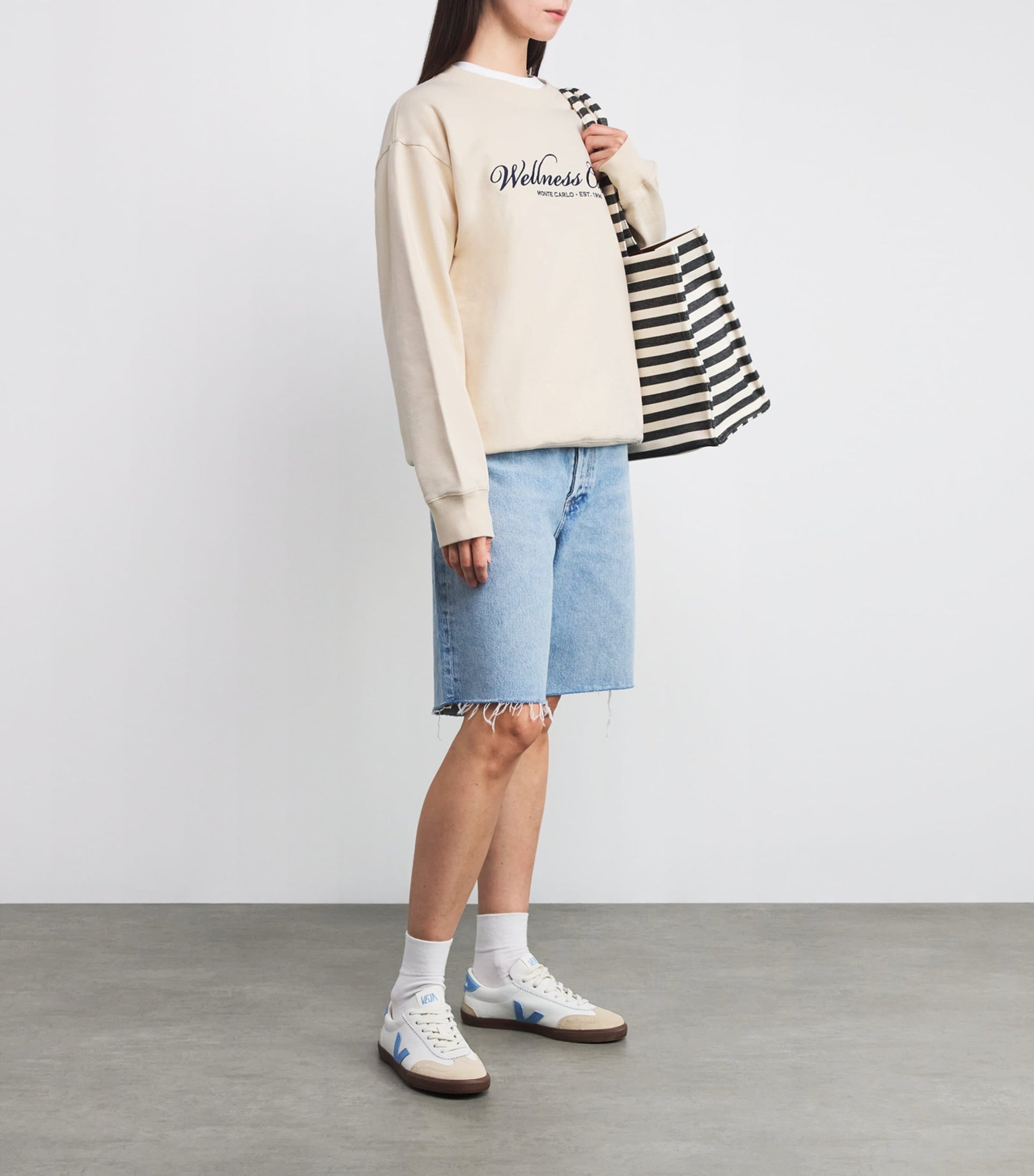 Ivory Cotton Wellness Club Sweatshirt