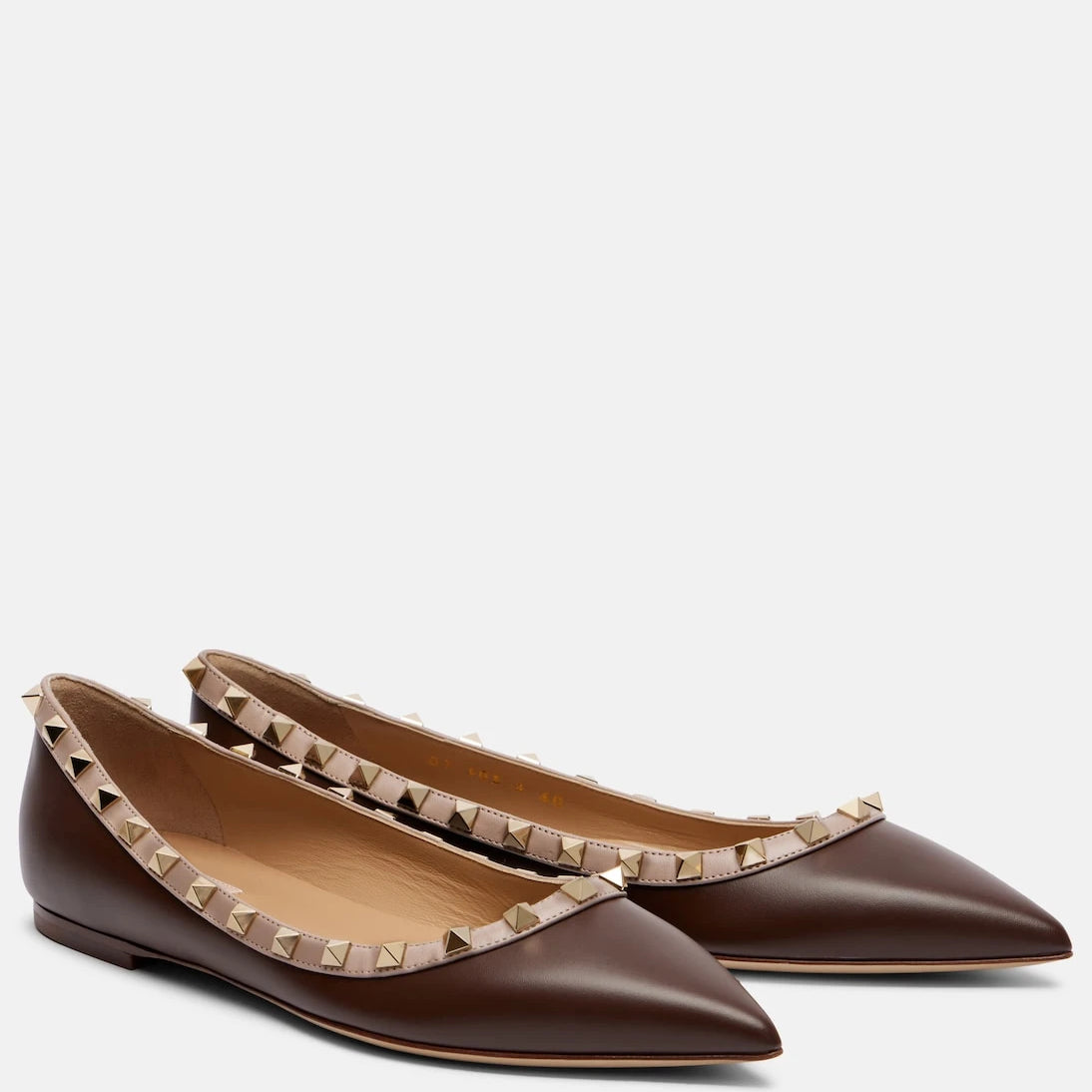 Valentino Garavani - Rockstud leather ballet flats