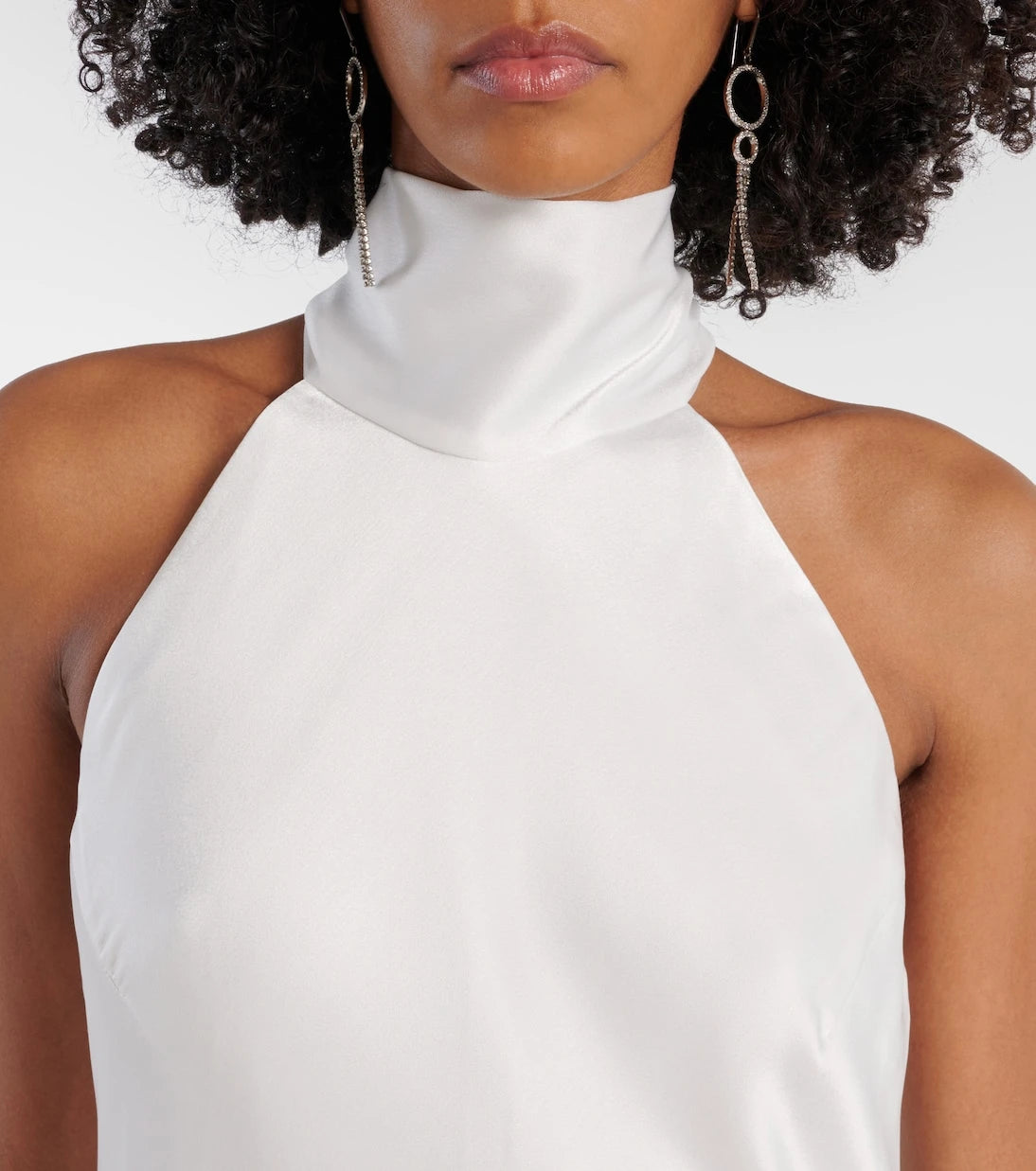Galvan - Bridal Sienna satin midi dress
