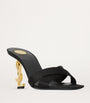Saint Laurent Black Silk Opyum Mules 85