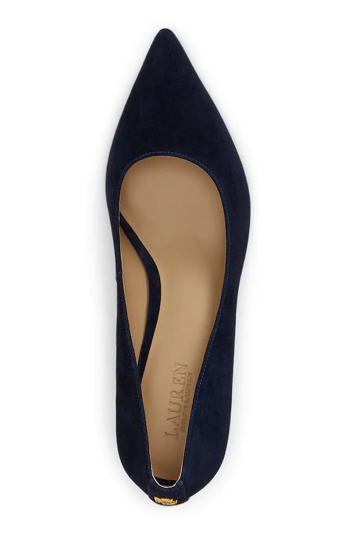 Lauren Ralph Lauren обувки с ток от велур Adrienne