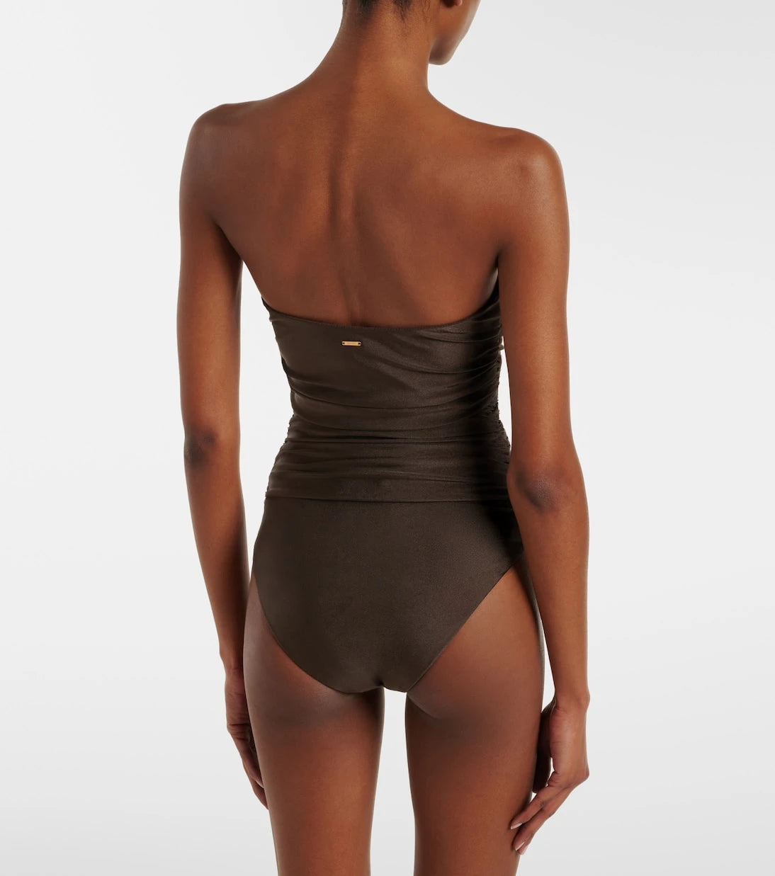 Simkhai - Lorena appliqué ruched swimsuit