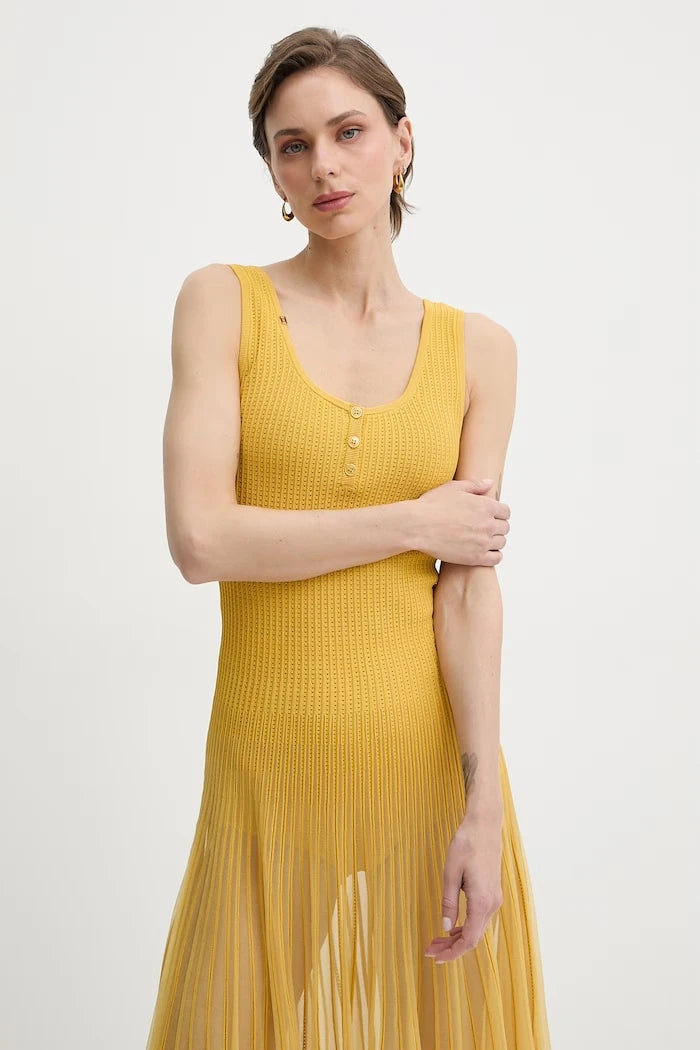Elisabetta Franchi viskon kloş elbise