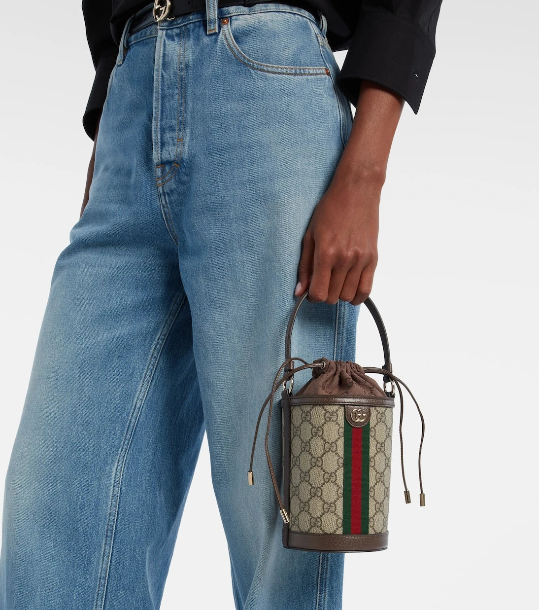 Gucci - حقيبة دلو أوفيديا GG صغيرة