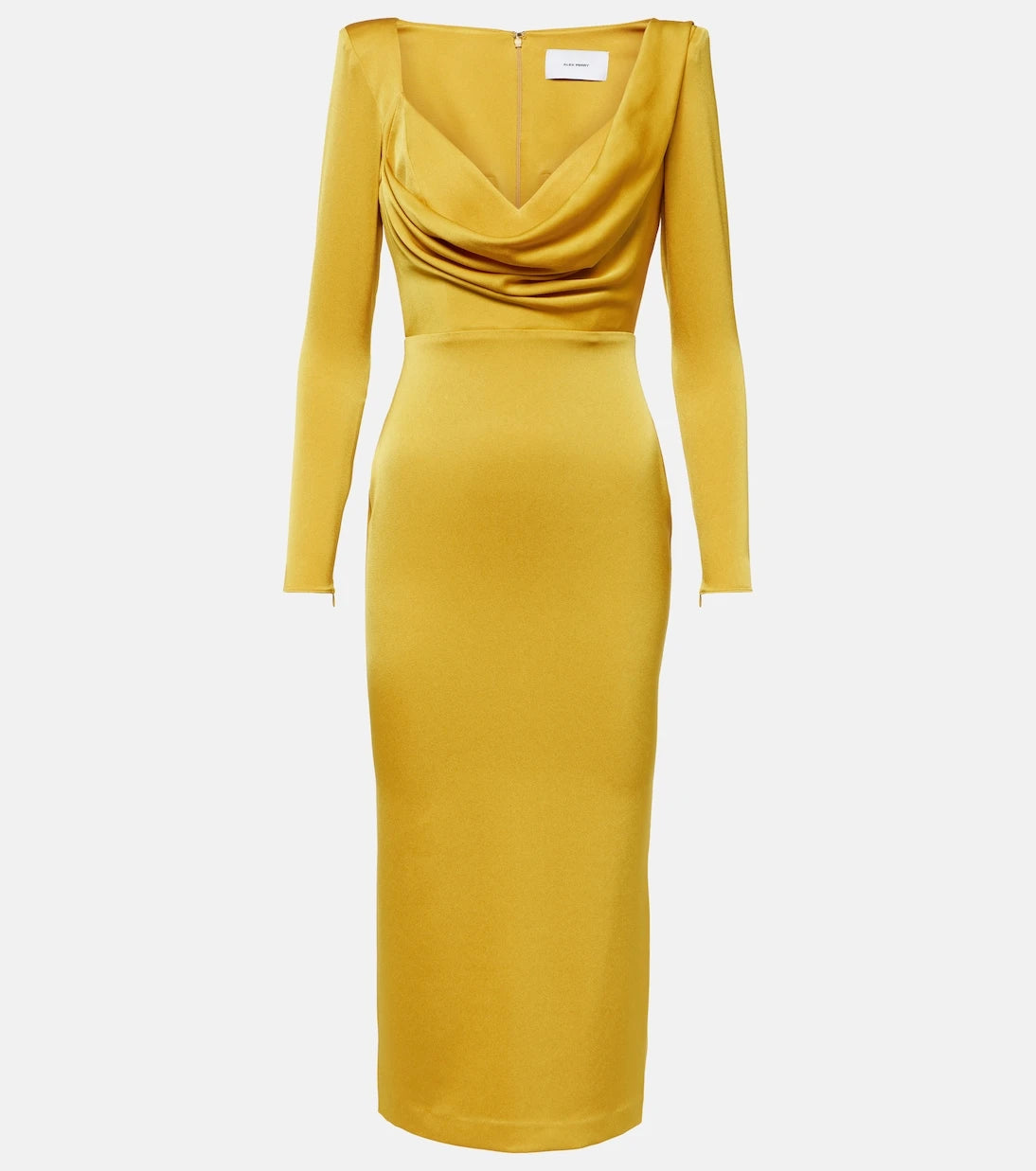Alex Perry - Draped satin crêpe midi dress