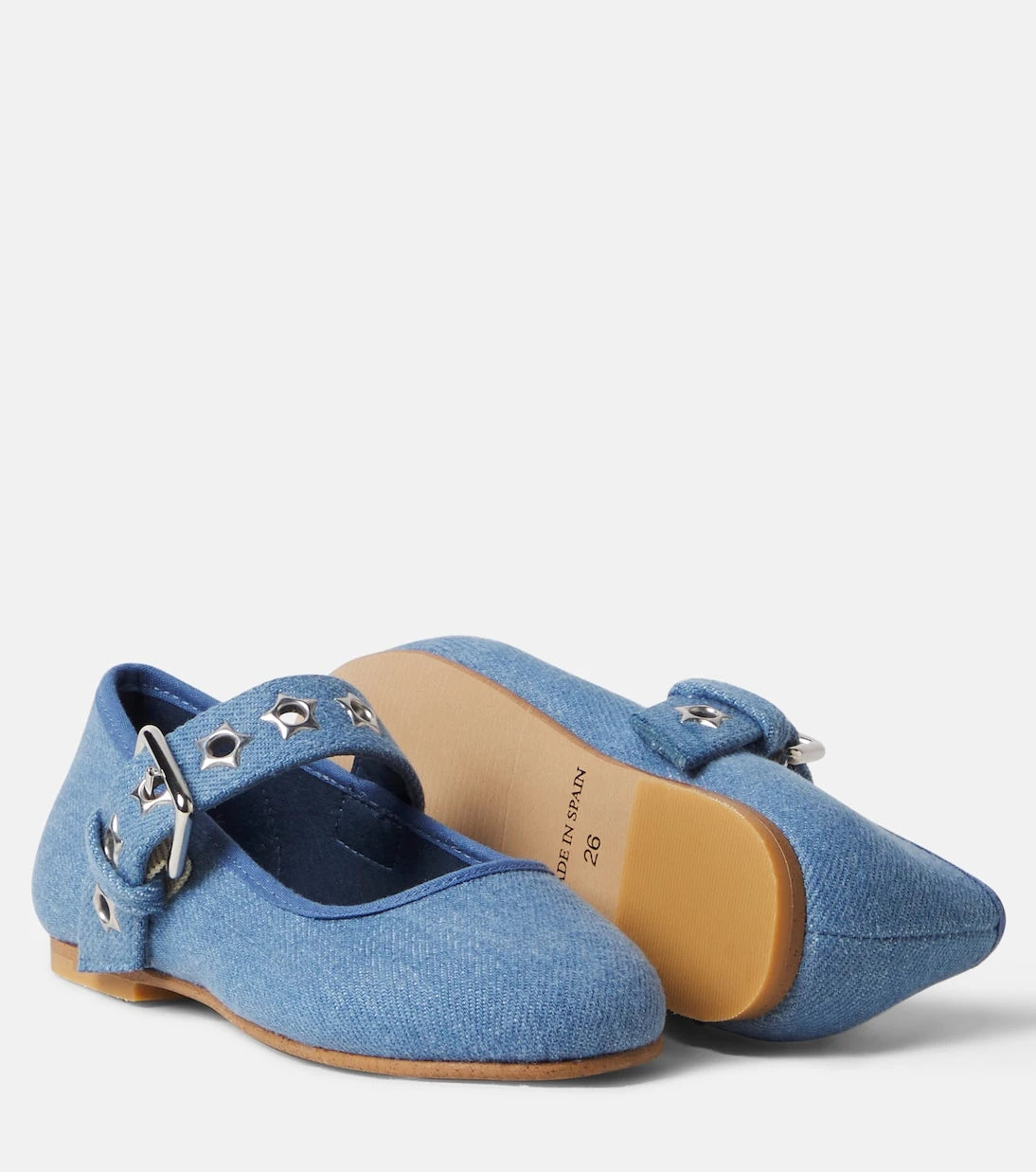 Stella McCartney Kids - Denim Mary Jane flats