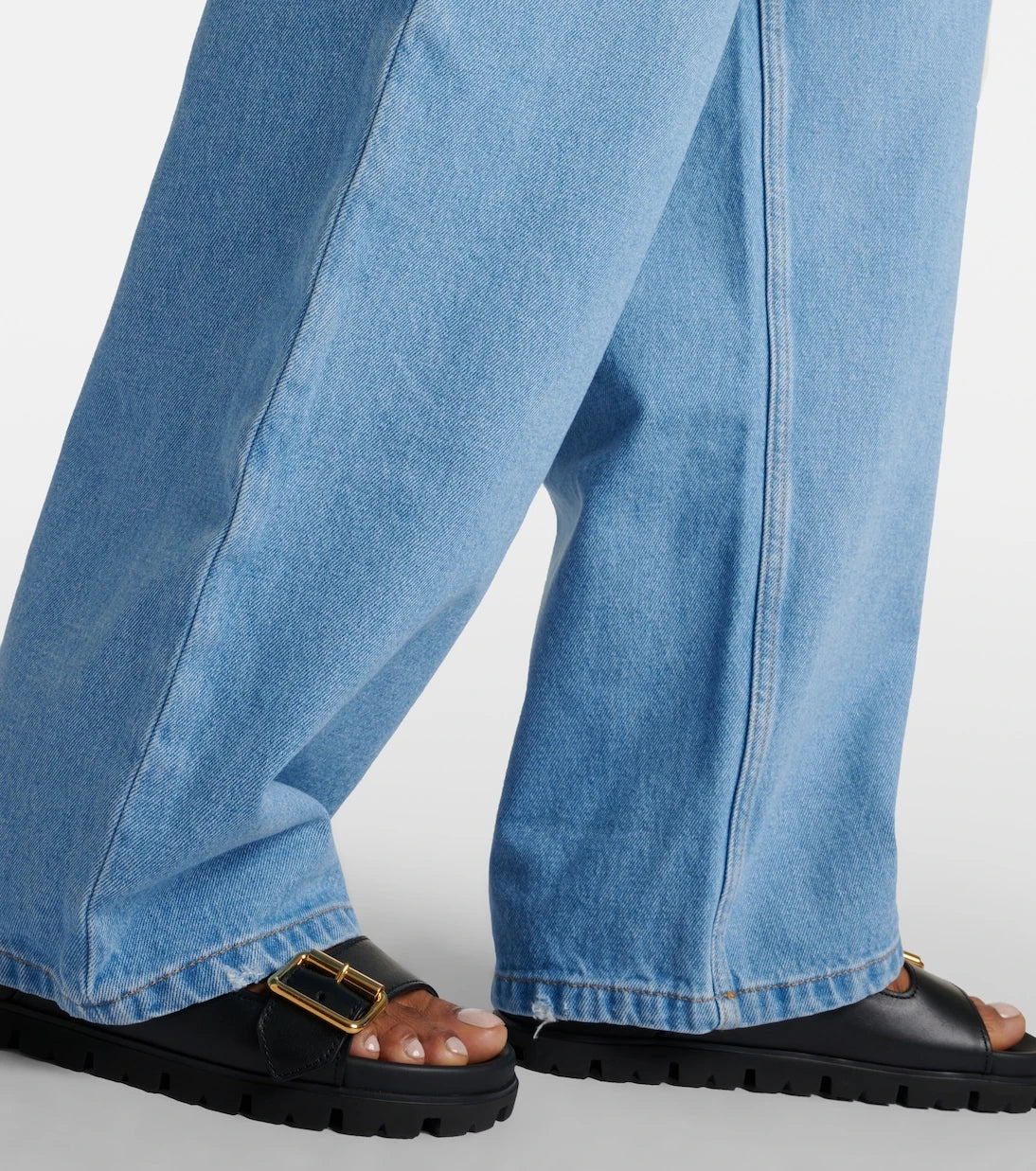 Prada - Logo wide-leg jeans