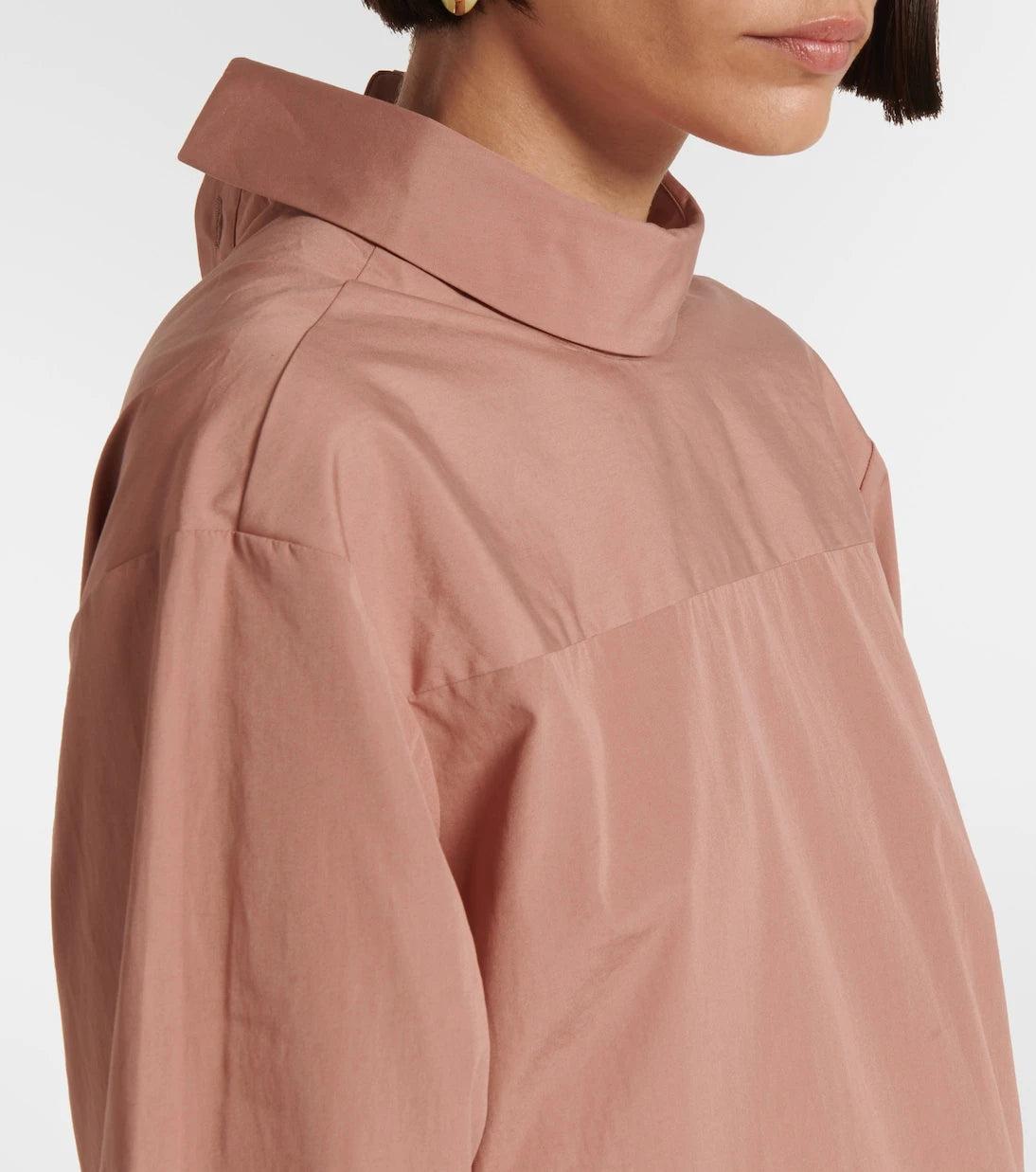 Dries Van Noten - High-neck cotton blouse