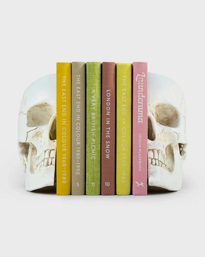 Luckies of London Skull Kitap Destekleri 12,3 x 15 x 21,5 cm (2 adet)