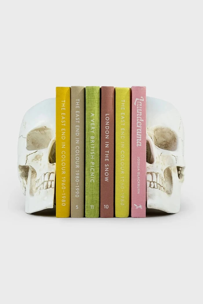 Luckies of London Skull Kitap Destekleri 12,3 x 15 x 21,5 cm (2 adet)