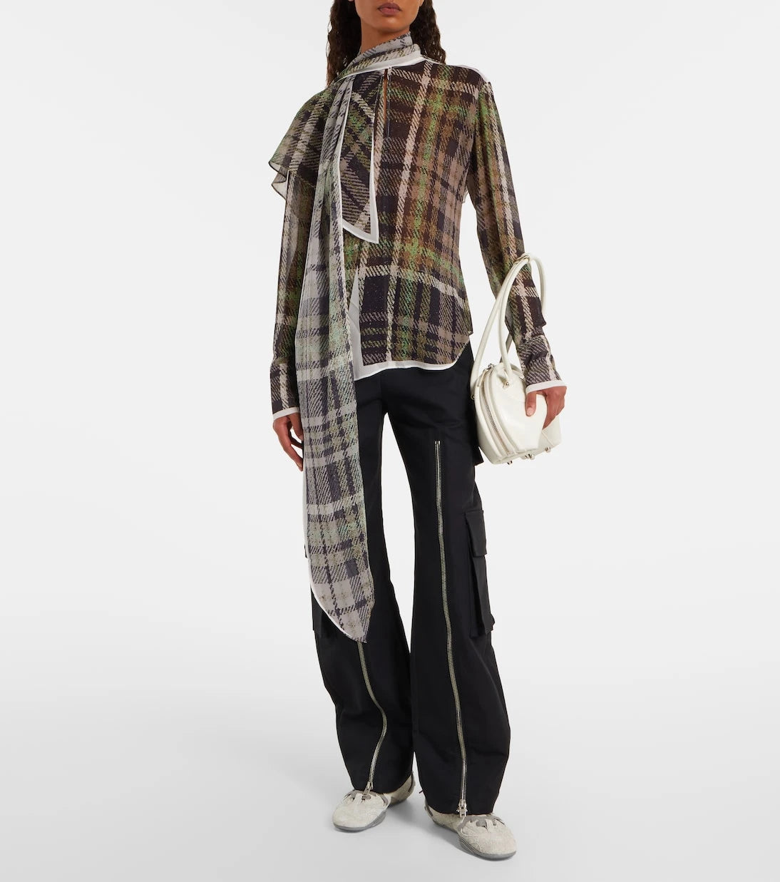 Acne Studios - Layered mid-rise cotton satin pants