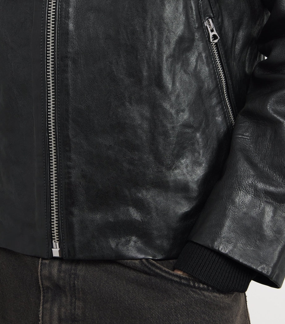 Black Melrose Leather Jacket