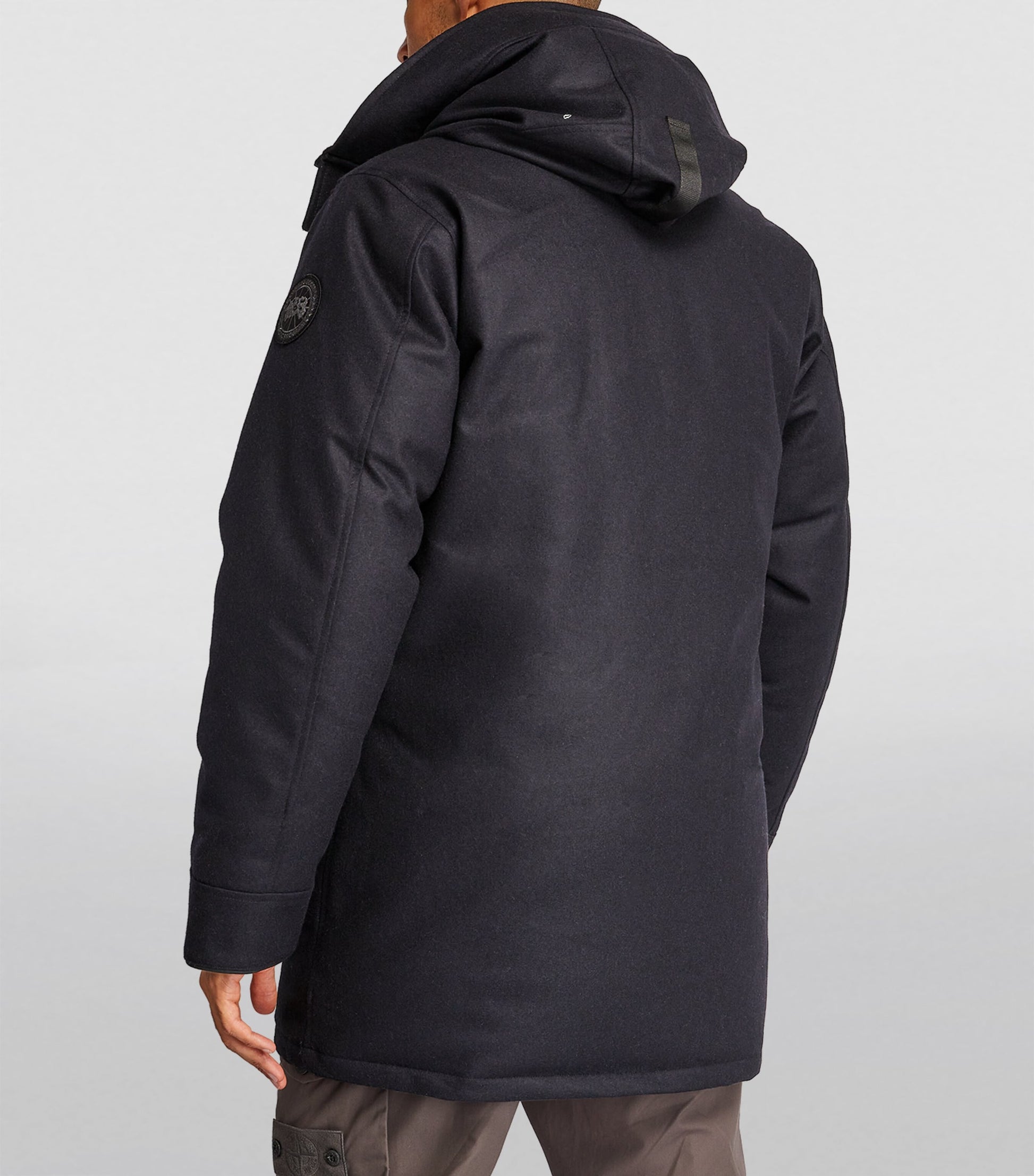 Canada Goose Navy Wool Langford Parka Jacket