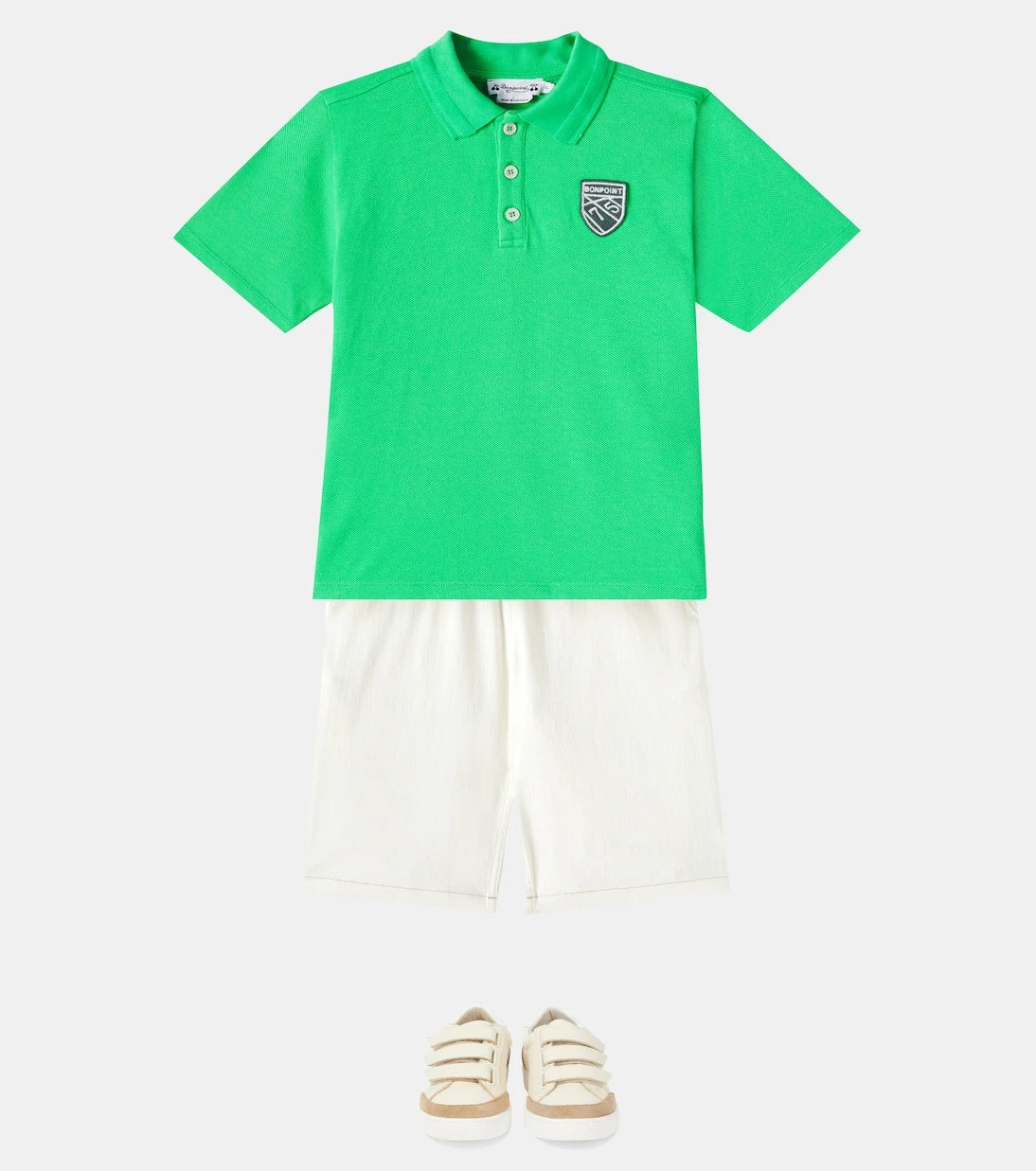 Bonpoint - Elian logo cotton piqué polo shirt
