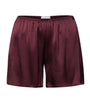 Hanro Brown Stretch-Silk Grand Central Shorts