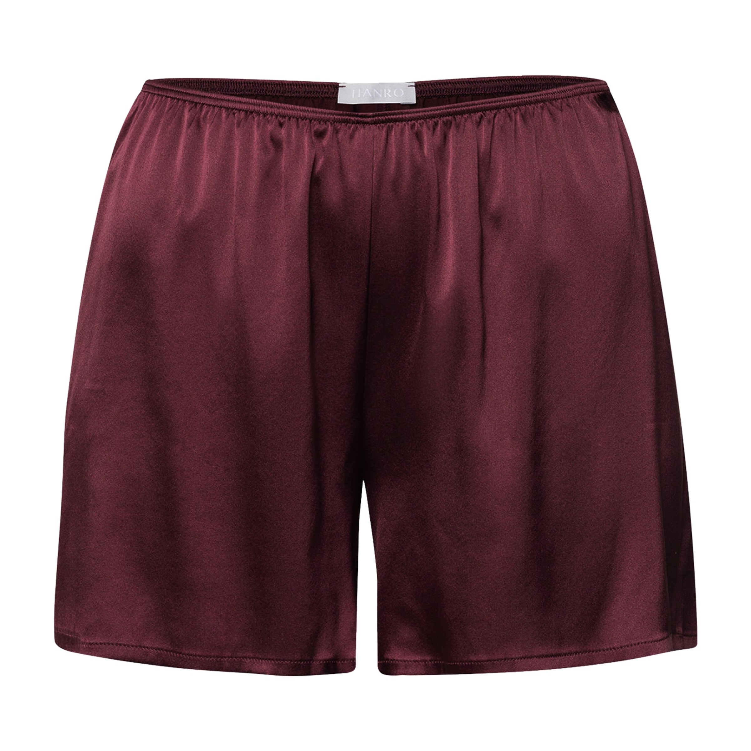 Hanro Brown Stretch-Silk Grand Central Shorts