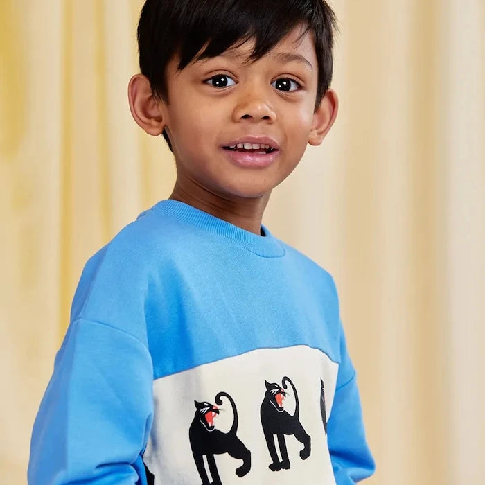 Детски памучен суичър Mini Rodini Panther