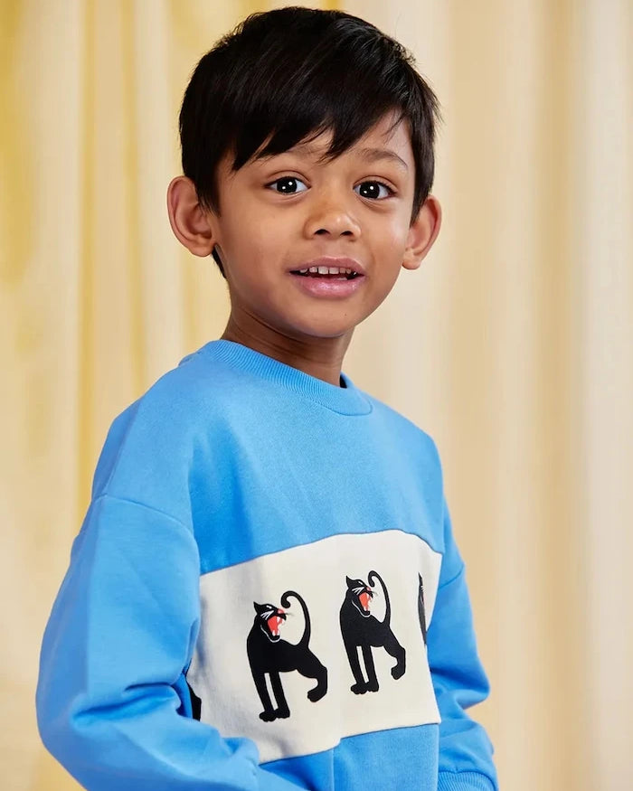 Детски памучен суичър Mini Rodini Panther