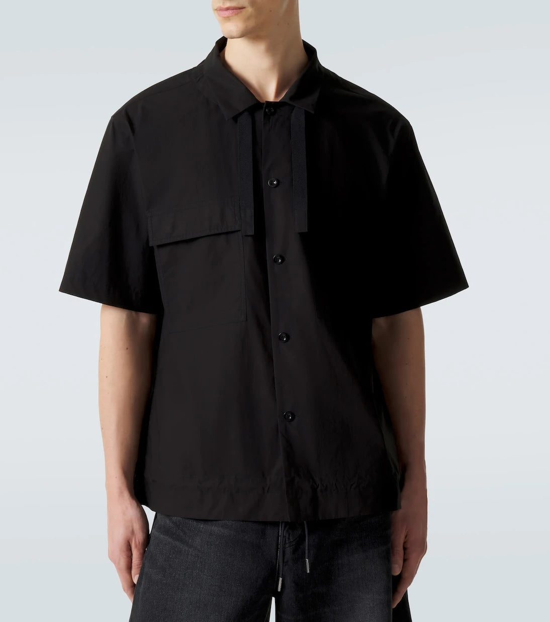 Sacai - قميص قطني بأسلوب الكاتب