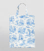 Blue Medium Toile Shopper Bag