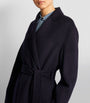 Joseph Navy Wool-Cashmere Long Cenda Coat