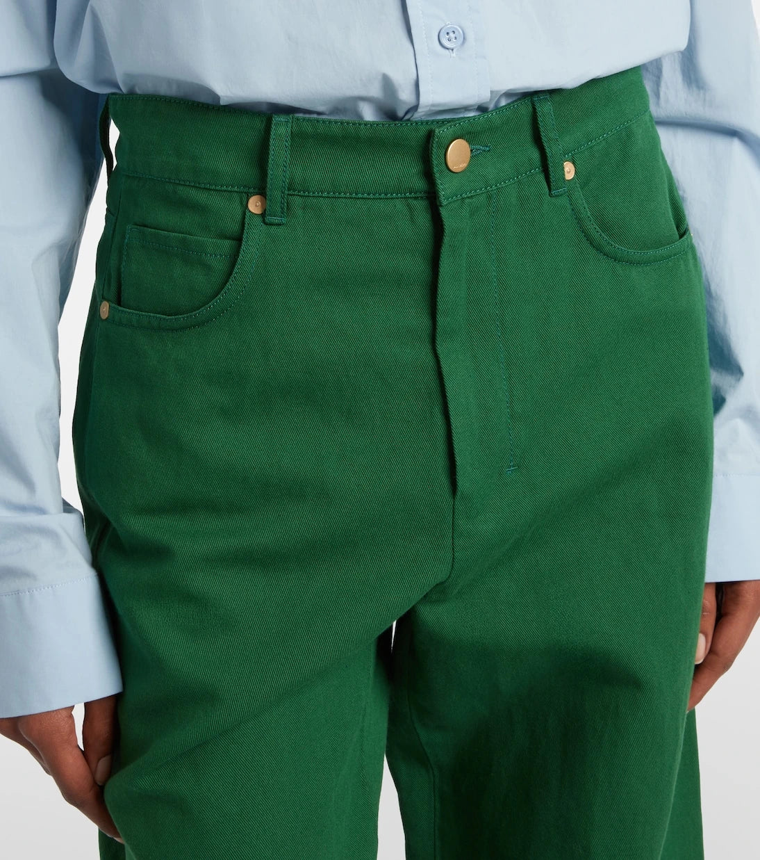 'S Max Mara - Onorata cotton and linen wide-leg pants