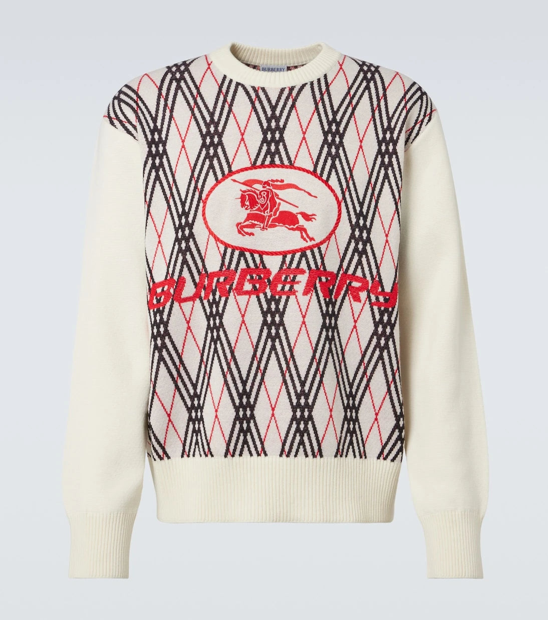 Burberry - Argyle jacquard sweater