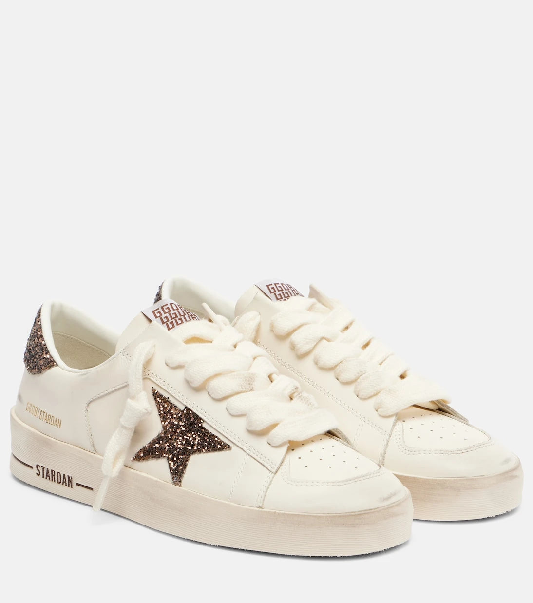 Golden Goose - حذاء سنيكرز ستاردان من الجلد المزين